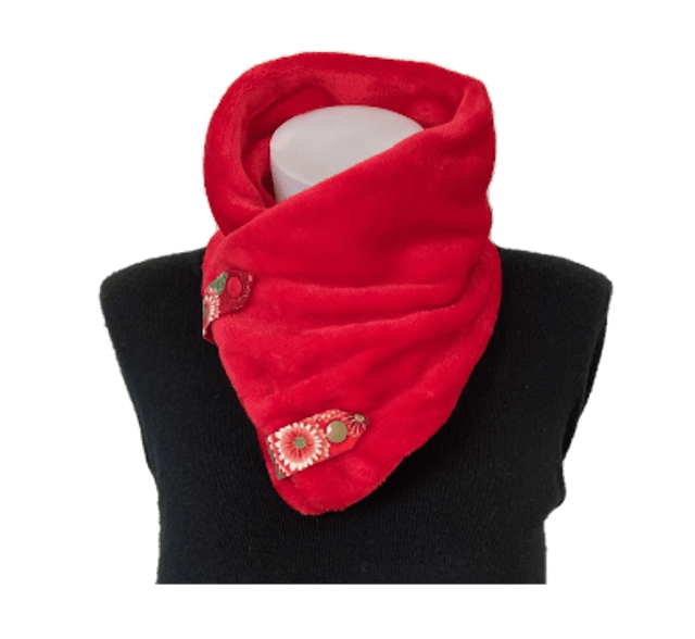 Cache cou doudou Rouge adulte Taille unique 