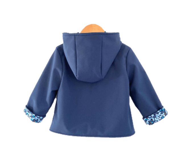 Manteau cape bleu