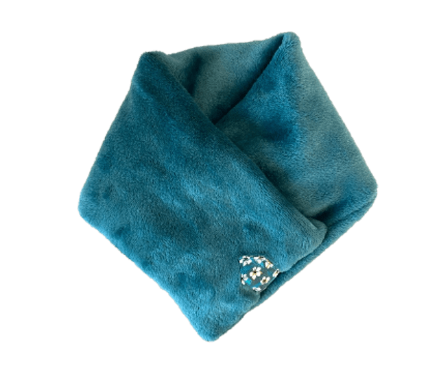 Cache cou doudou enfant Bleu Canard Taille unique
