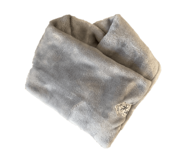 Cache cou doudou enfant gris perle Taille unique