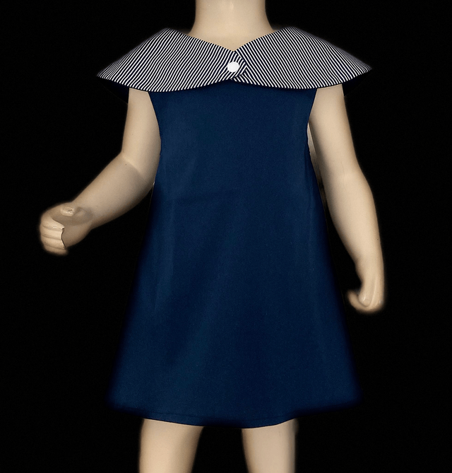 Robe col marin bleu marine