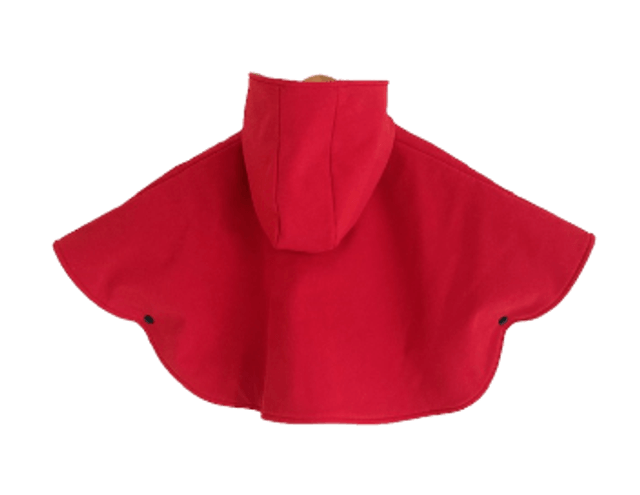 Cape de pluie "Baleine" Rouge