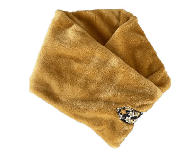 Cache cou doudou enfant jaune moutarde Taille unique