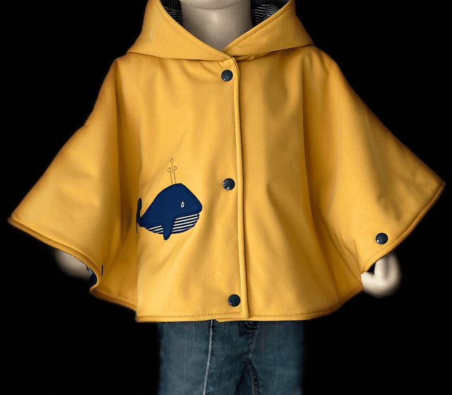 Cape de pluie "Baleine" Jaune
