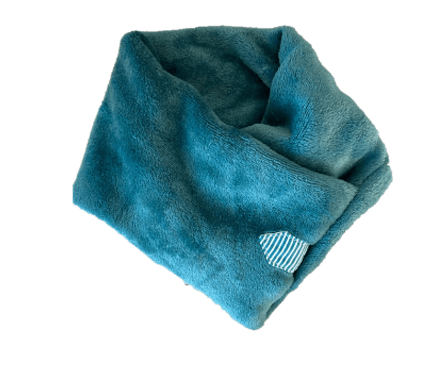 Cache cou doudou enfant Bleu Canard Taille unique