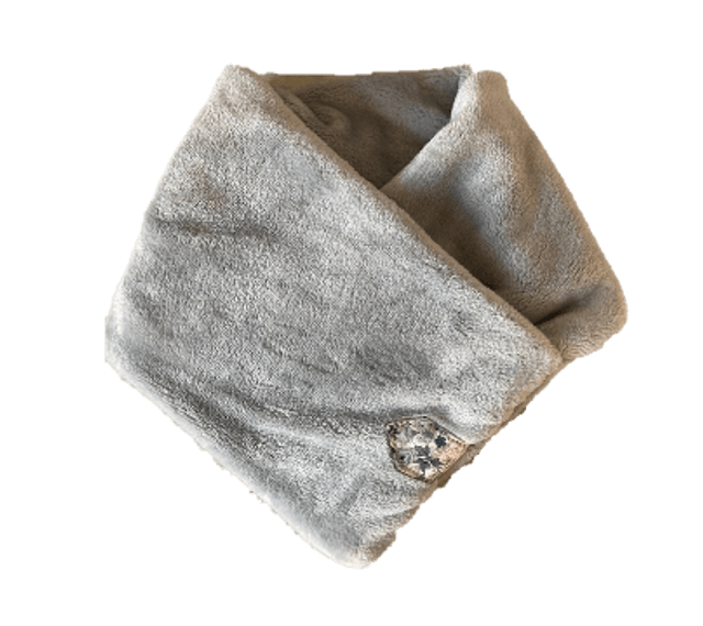 Cache cou doudou enfant gris perle Taille unique