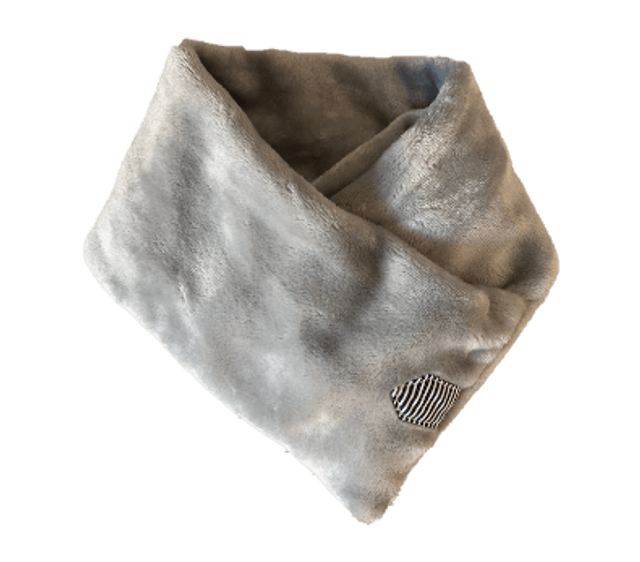 Cache cou doudou enfant gris perle Taille unique