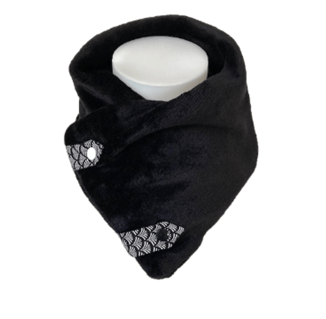 Cache cou doudou Noir adulte Taille unique