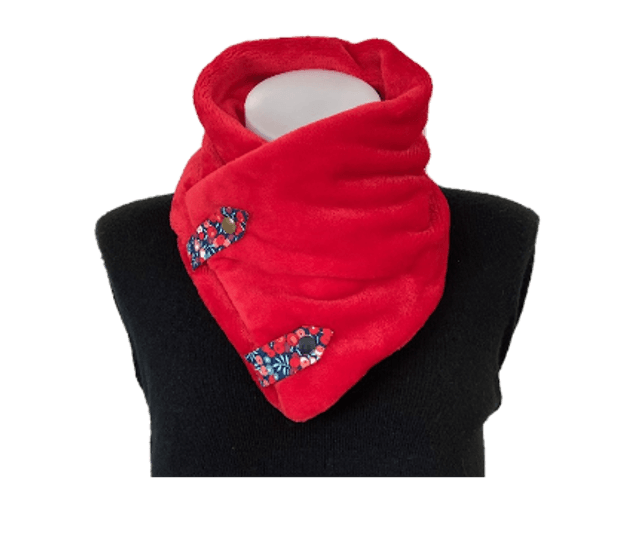 Cache cou doudou Rouge adulte Taille unique 