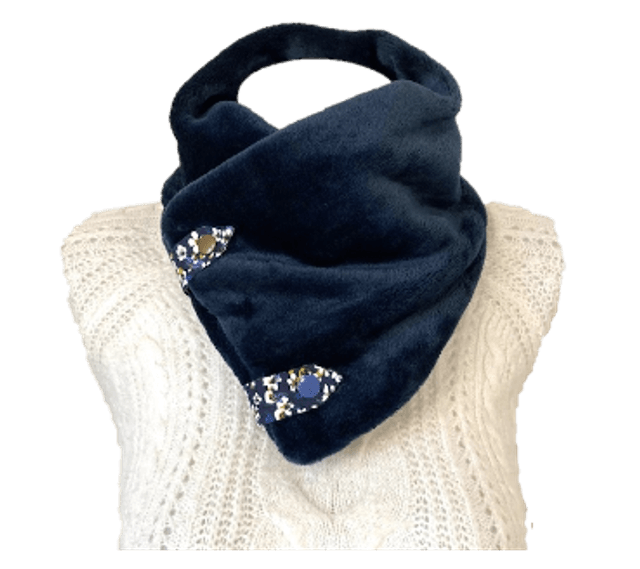 Cache cou doudou Adulte bleu marine Taille unique