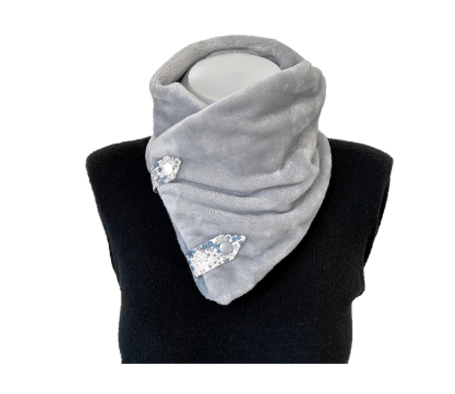 Cache cou doudou Adulte Gris perle Taille unique 