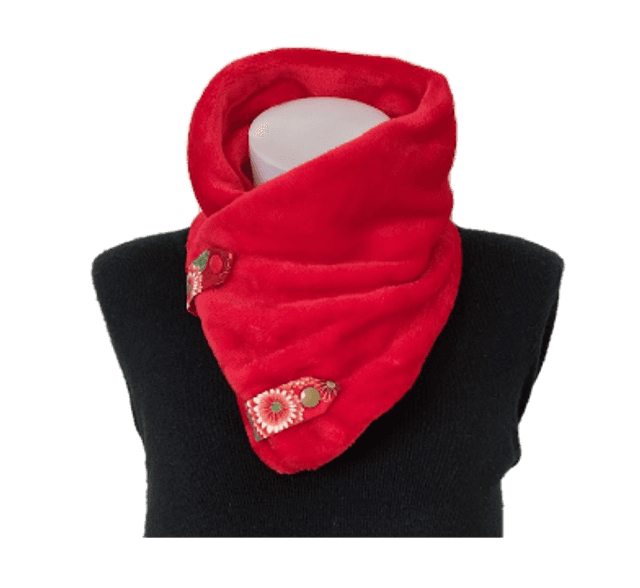 Cache cou doudou Rouge adulte Taille unique 
