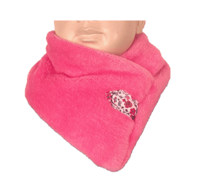 Cache cou doudou enfant Rose Taille unique