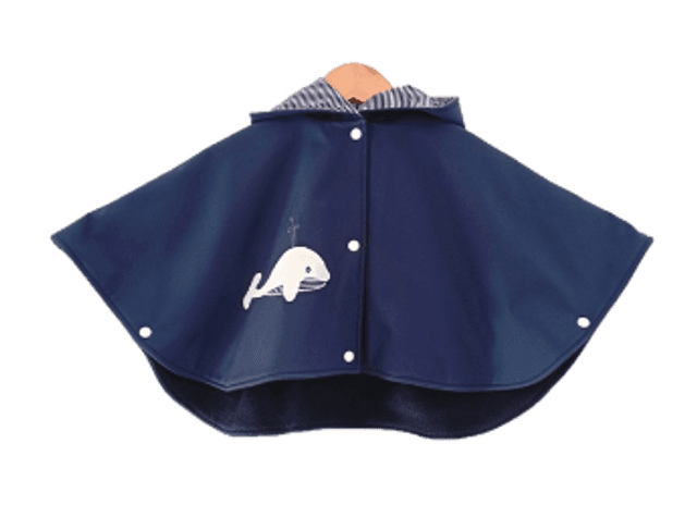 Cape de pluie &quot;Baleine&quot; bleu marine