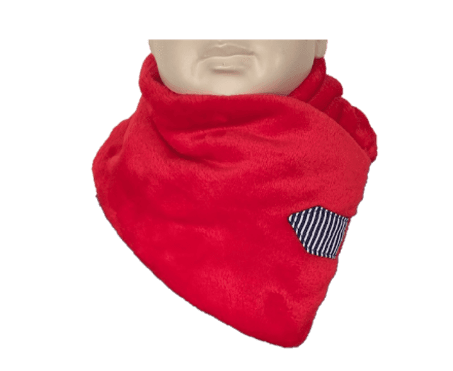 Cache cou doudou Rouge enfant Taille unique